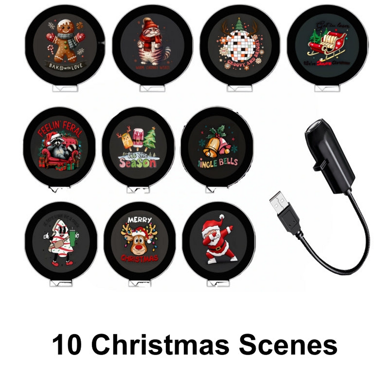 โจ๐ HD Holiday Projector โ Plug-and-Play Multi-Scene Light for Christmas, Halloween & Faith-Themed Decor