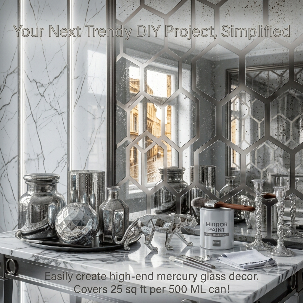 Silver Looking Mirror Paint