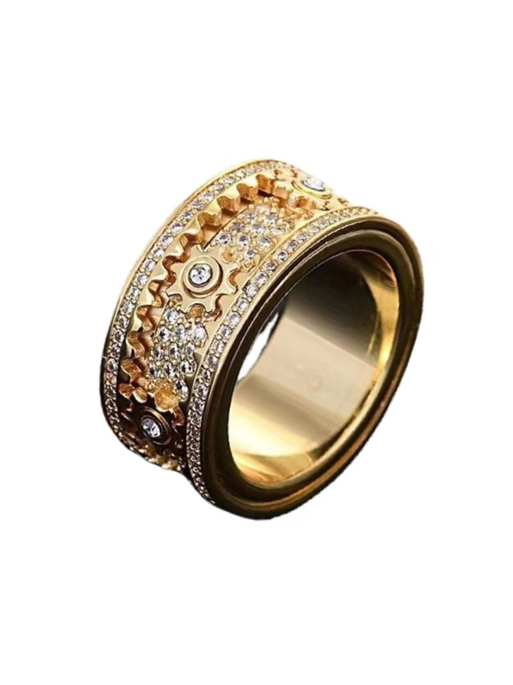 ✨Starry Sky Spinner Ring – Rotating Galaxy Fidget Ring for Men & Women