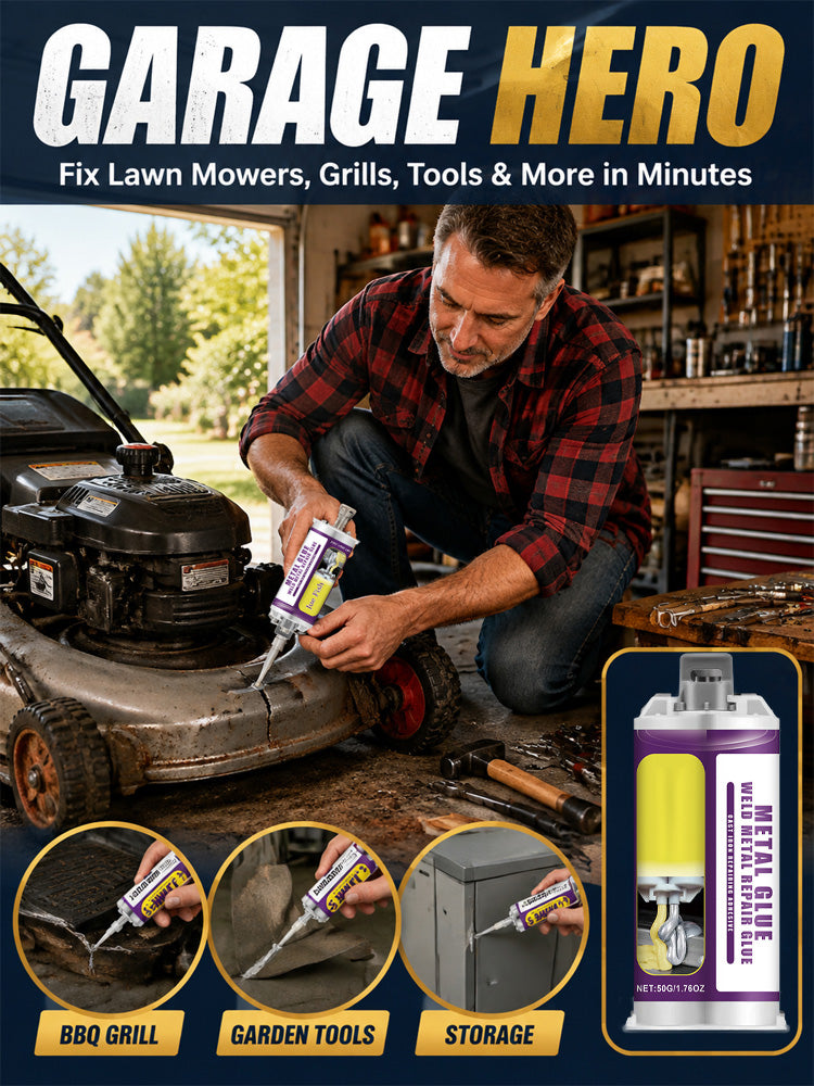 Heavy-Duty Metal Repair Adhesive – No-Weld Bonding, Steel-Like Strength & Heat Resistance