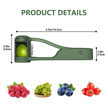 🍇 One-Press Grape Quartering Slicer – Fast 4-Way Cutter for Small Fruits
