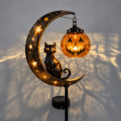 🎃 Halloween Early Bird Sale | Pumpkin Moon Garden Stake Light