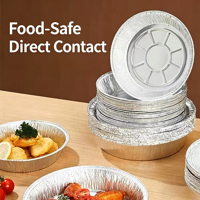 🍟 Oil-Resistant Aluminum Foil Food Boxes – Sturdy & Leak-Resistant