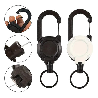 🔑 Heavy Duty Retractable Keychain Set