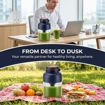 Portable Wireless Juicer Cup 1300ML – Rechargeable USB Personal Blender for Fruits & Vegetables