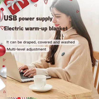 🔥 CozyHeat Wearable Heated Blanket – 3 Heat Levels for Winter Comfort