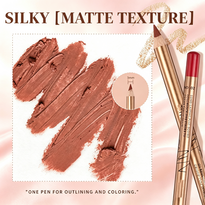 💄12-Color Lip Liner Pencil Set – Smudge-Proof & Long-Lasting