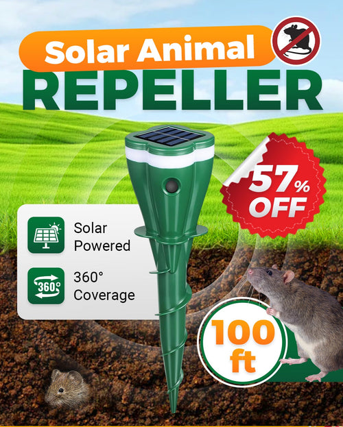 ☘️Outdoors Solar Powered Waterproof Screw Mole Repellent🌸
