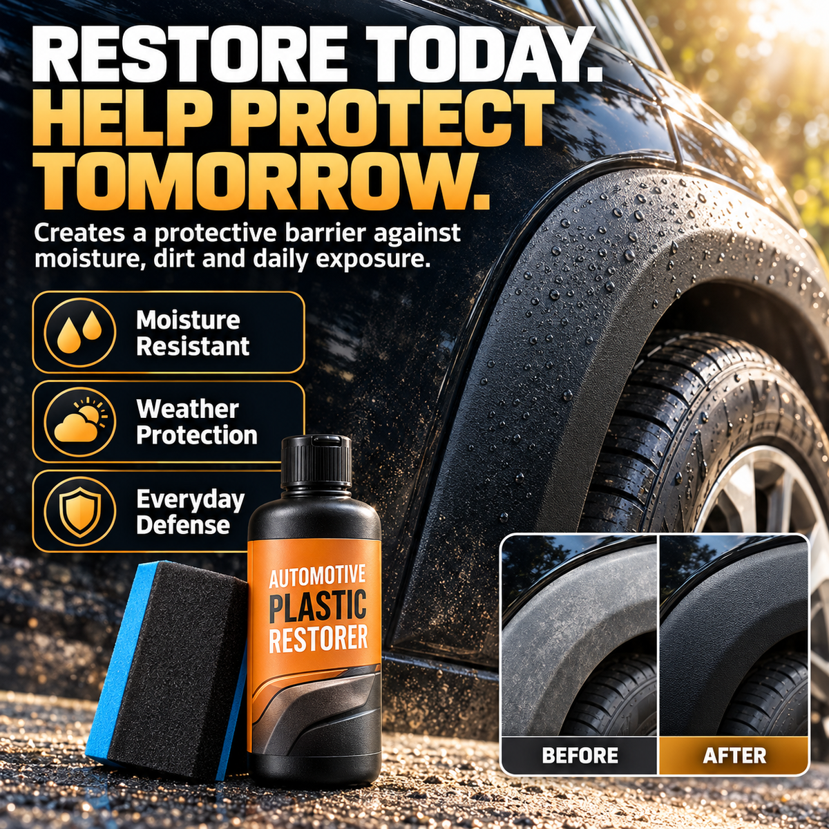 Auto Plastic Restorer Kit