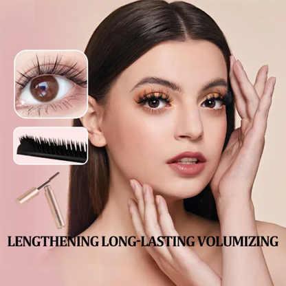 ✨Lengthening & Curling Mascara – Waterproof Smudge-Resistant Formula for Fuller-Looking Lashes