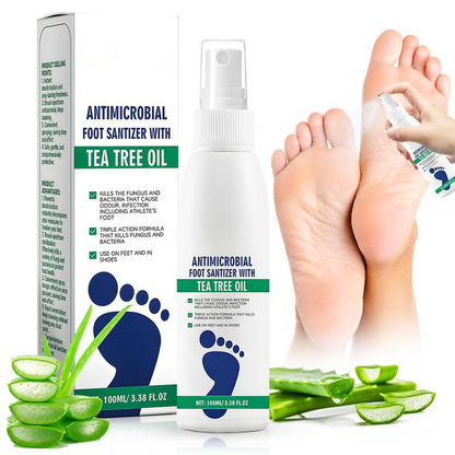 🍃Tea Tree Oil Foot Deodorant Spray - Antifungal Odor Removal for Feet & Shoes