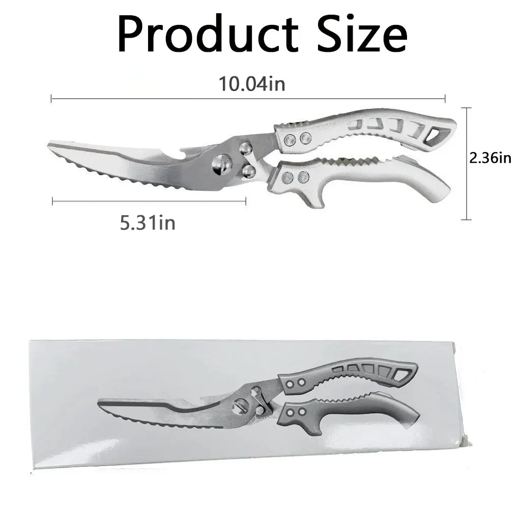 Stainless Steel Bone-Cut Kitchen Scissors