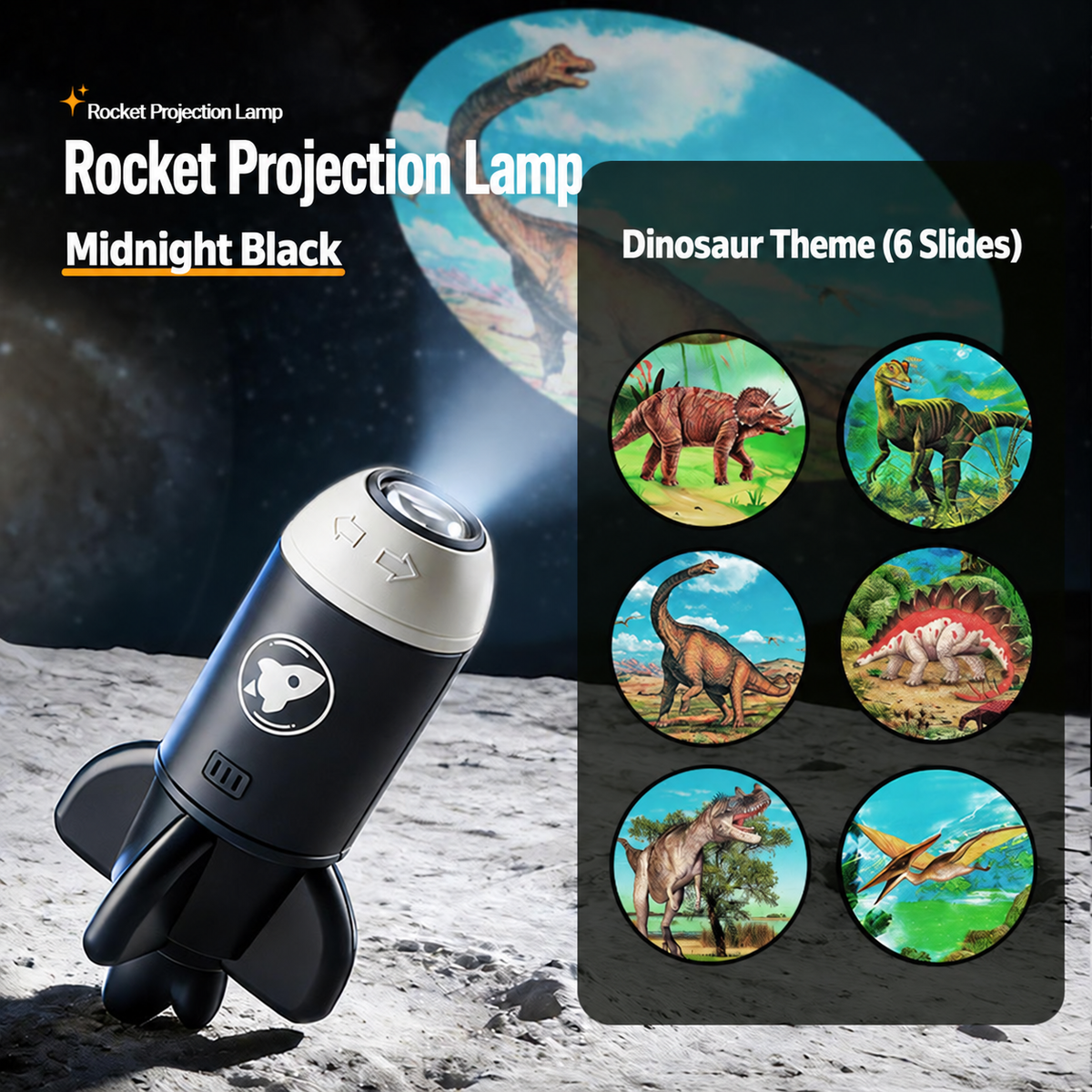 5D Holographic Dinosaur & Galaxy Projector: Powered by Las Vegas Sphere Tech, Turns Your Room & Car Into a Jurassic World in 1s!