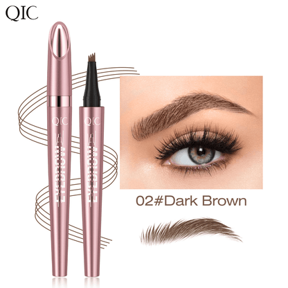 New Waterproof Micro-Fork Eyebrow Pencil, Long-Lasting Brow Pen for Natural Hair-Like Strokes