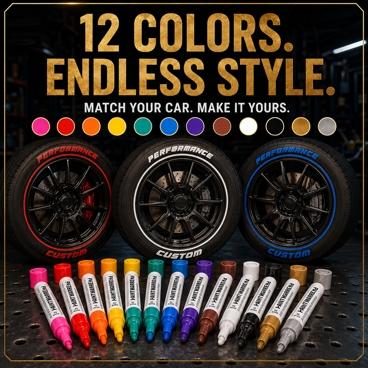 🔥⏰Oil-Based Waterproof Tire Marker Pen