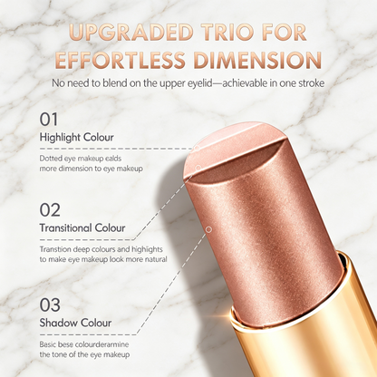 ✨ 3-in-1 Eyeshadow Stick – Waterproof Long-Wear Shimmer Eye Makeup