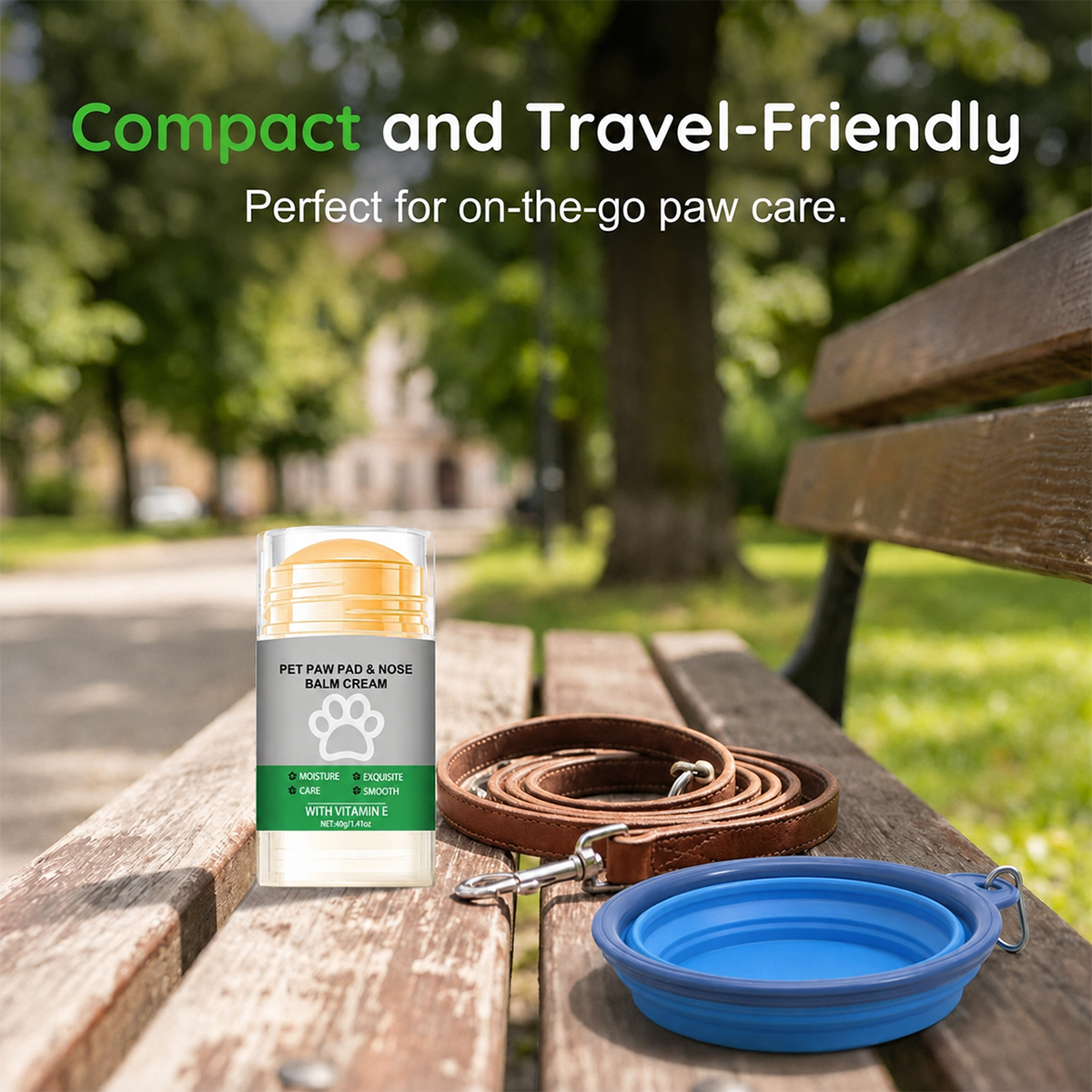 Moisturizing paw balm in sticks for pets
