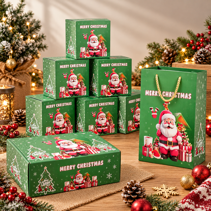 Christmas Pop-Up Surprise Gift Box, Folding Bouncing Red Envelope Box