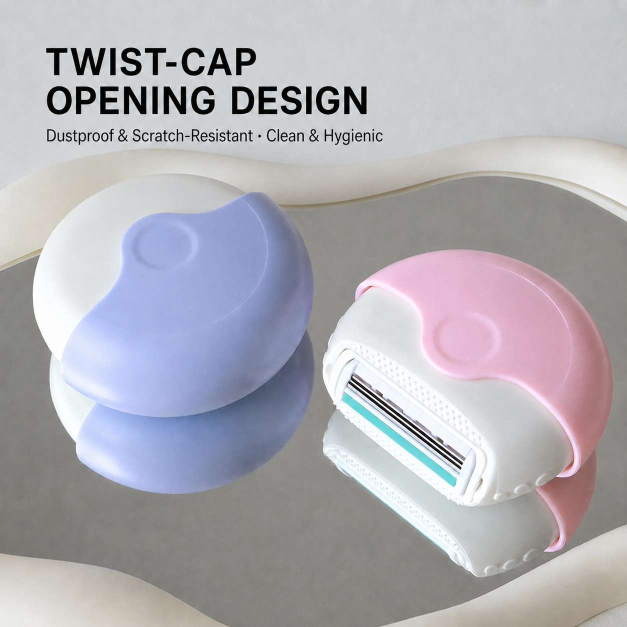 Portable, dry and wet women's hair removal shaver