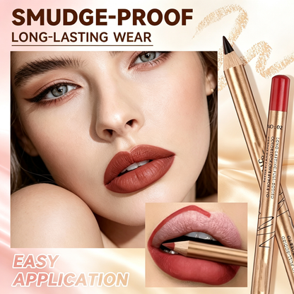 💄12-Color Lip Liner Pencil Set – Smudge-Proof & Long-Lasting