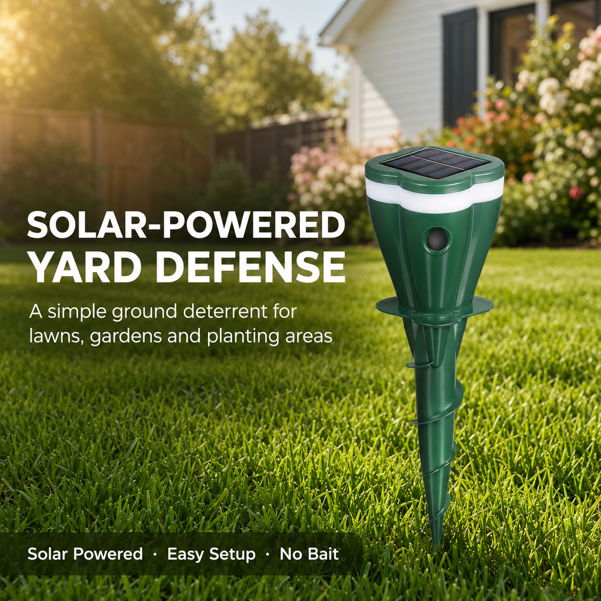 ☘️Outdoors Solar Powered Waterproof Screw Mole Repellent🌸