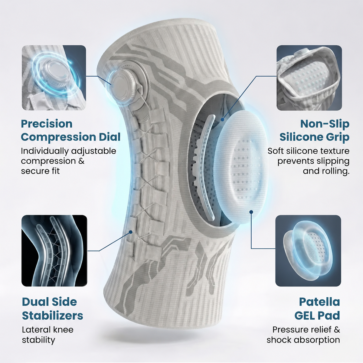 🦵Knee Sleeve-Extra stability, greater confidence on every step