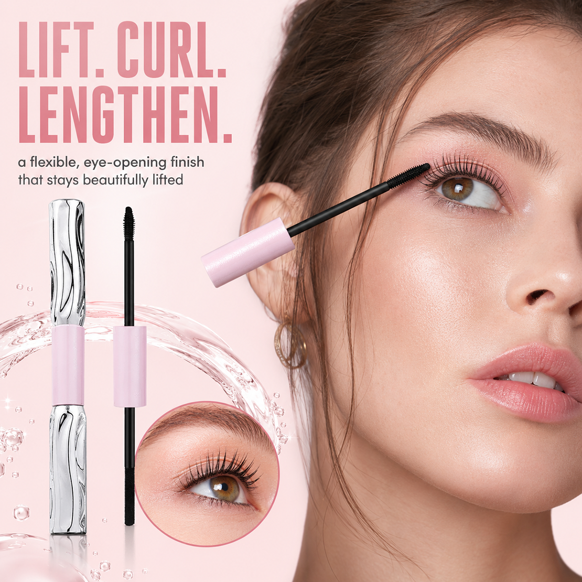 2-in -1 Long-Lasting Volumizing and Curling Mascara