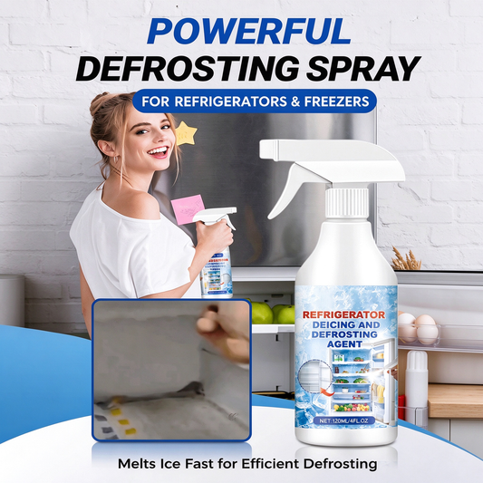 🧊 Fridge & Freezer De-Icer Spray – Quick Frost & Ice Removal Cleaner