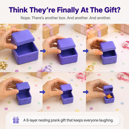 🎁 Multi-Layer Surprise Gift Box  – 6 Layers of Fun, One Tiny Surprise Inside