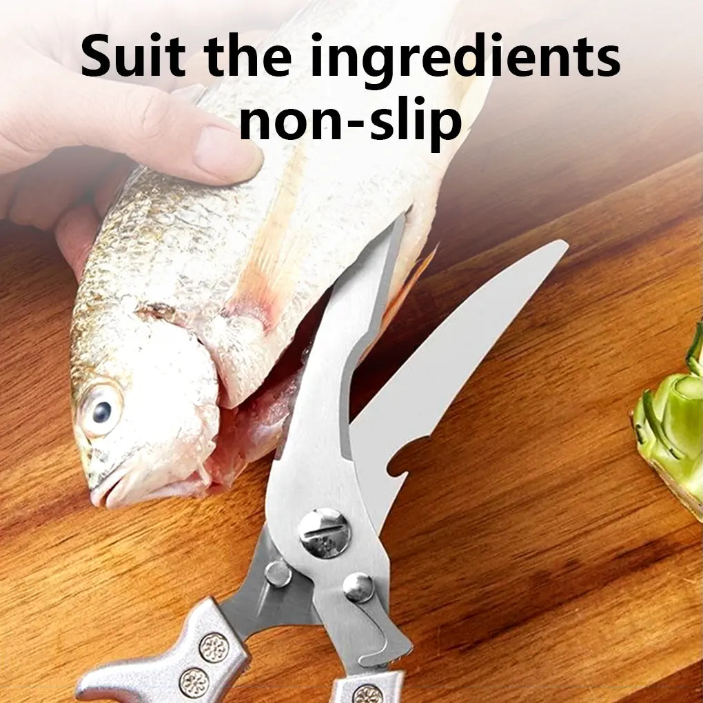Stainless Steel Bone-Cut Kitchen Scissors