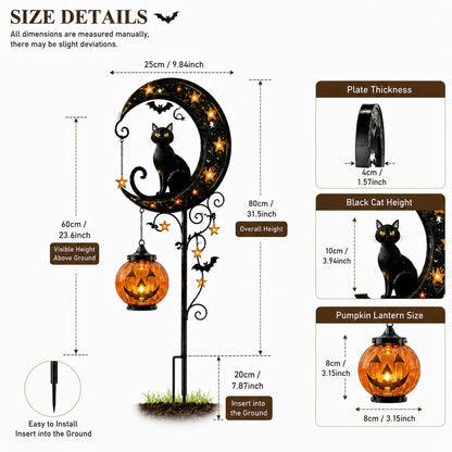 🎃 Halloween Early Bird Sale | Pumpkin Moon Garden Stake Light