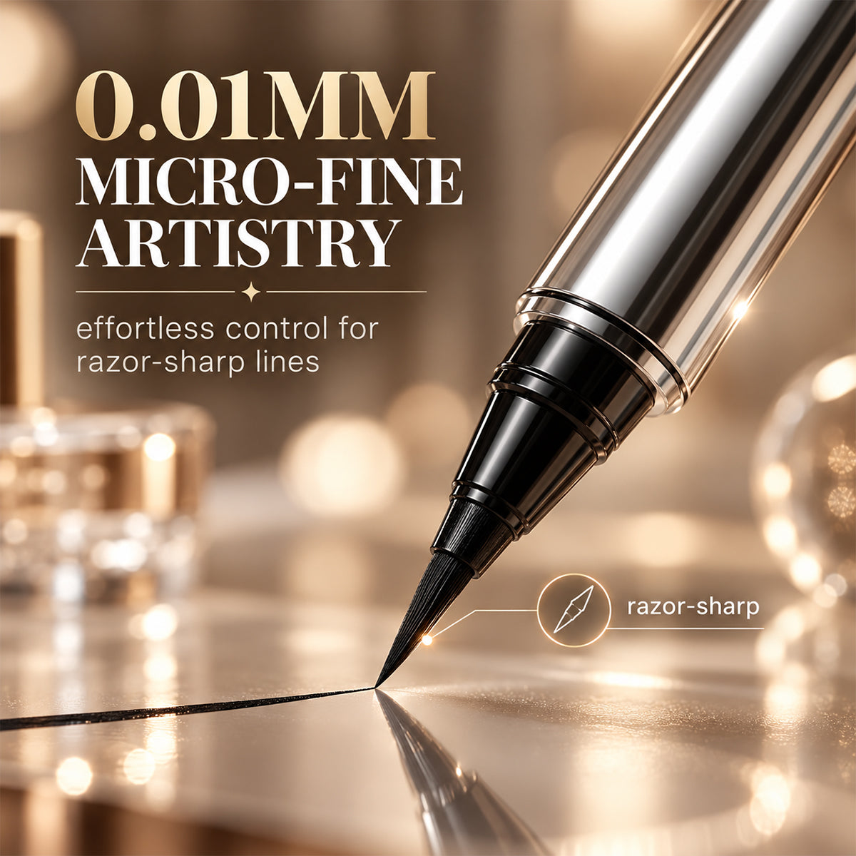 👁️ 24-Hour Smudge-Proof Precision Liquid Eyeliner Pen – Perfectly Defined Eyes All Day ✨