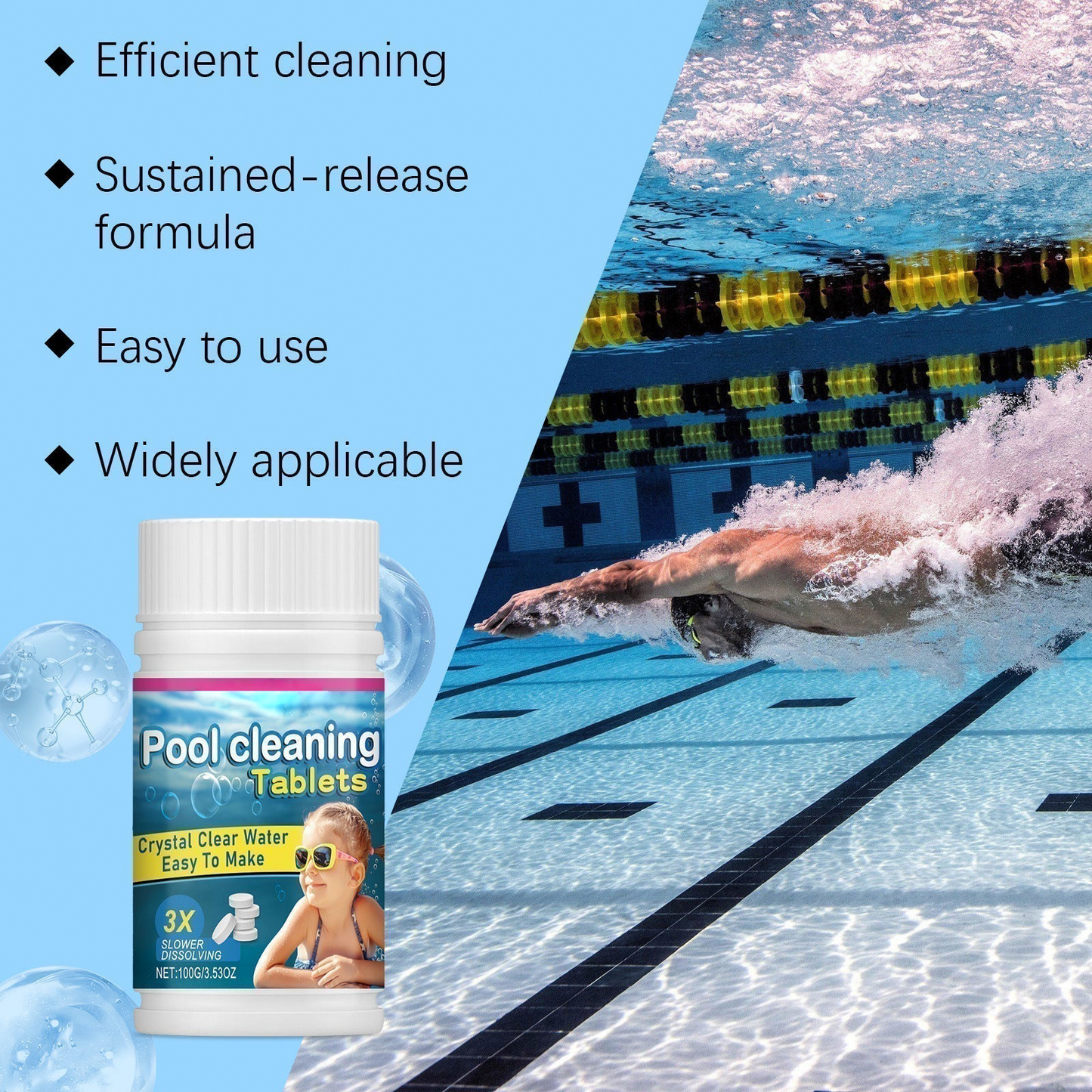 🏊 ♂️ Pool Cleaning Tablets for 🌊✨ Clean Water