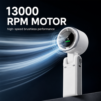 Portable Handheld Fan, Speed Adjustable Turbo Mini Fan