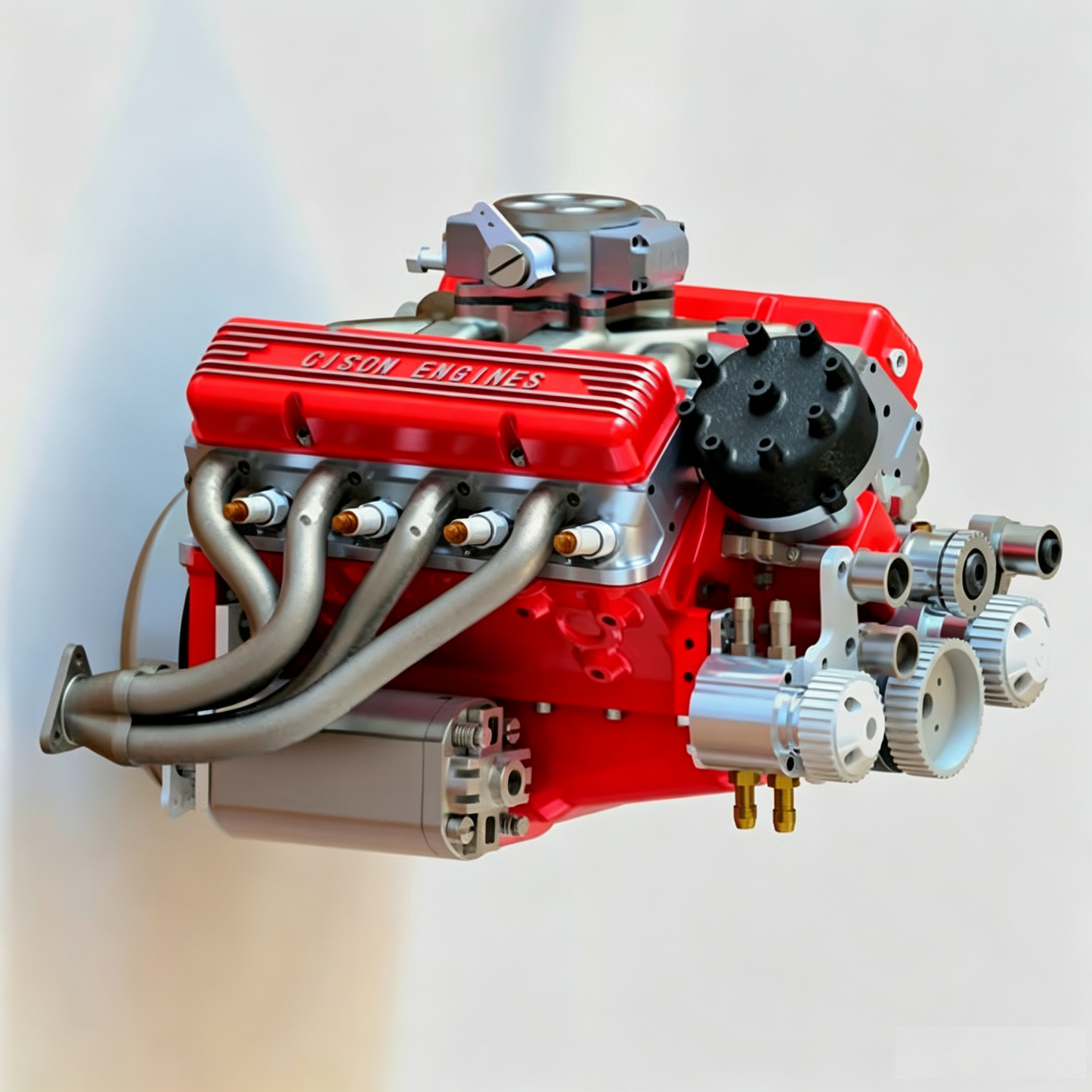 🔥 Gasoline OHV V8 small displacement engine model ornament