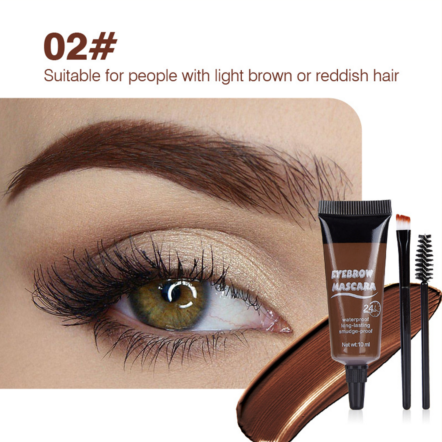 👁️ Waterproof Brow Gel-3-Day Long Lasting | Smudge-Proof 🌊