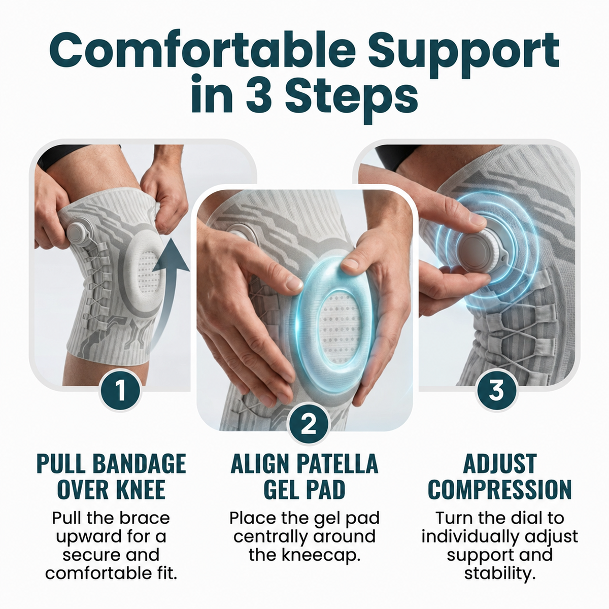 🦵Knee Sleeve-Extra stability, greater confidence on every step