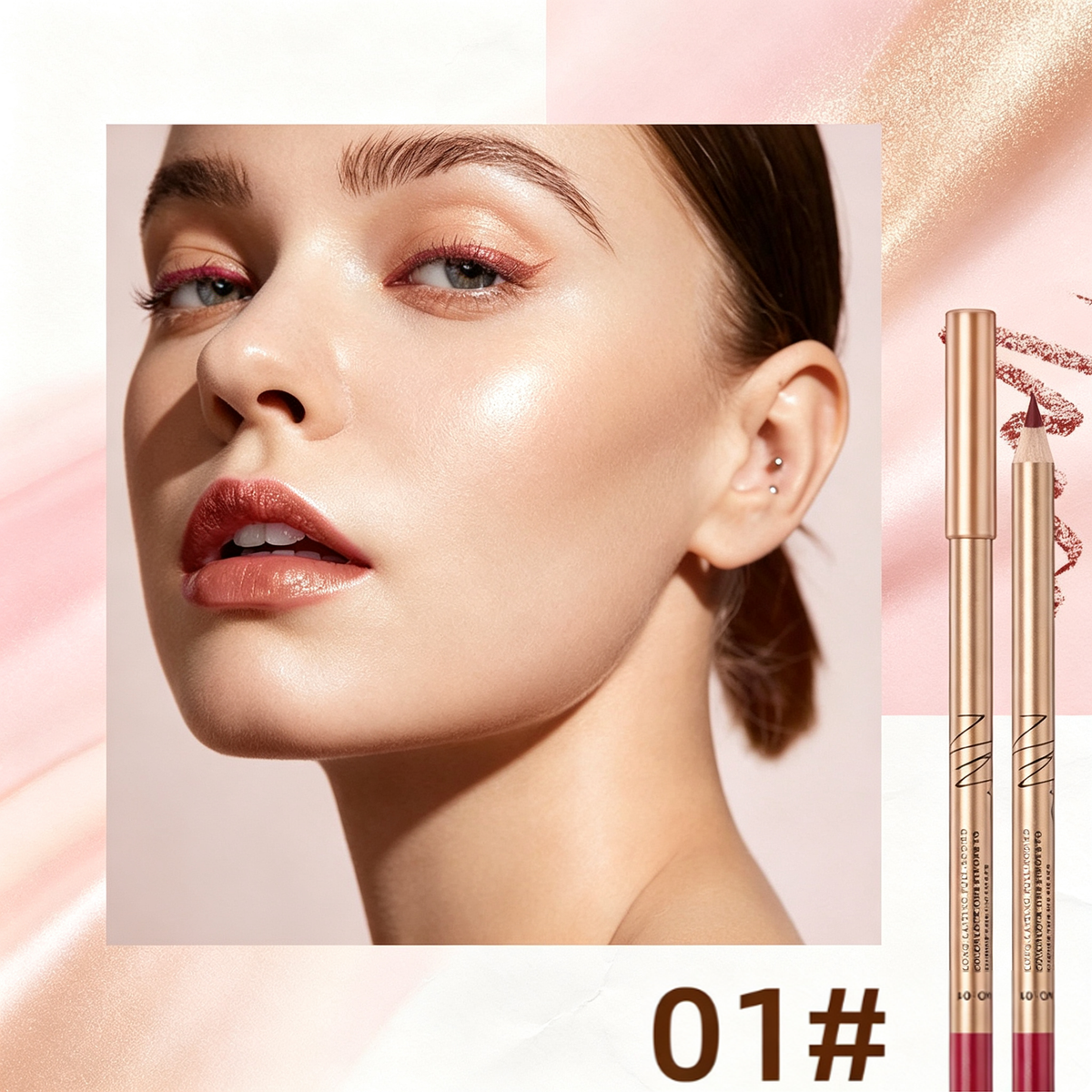 💄12-Color Lip Liner Pencil Set – Smudge-Proof & Long-Lasting