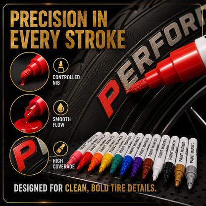 🔥⏰Oil-Based Waterproof Tire Marker Pen