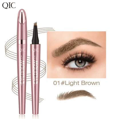 New Waterproof Micro-Fork Eyebrow Pencil, Long-Lasting Brow Pen for Natural Hair-Like Strokes