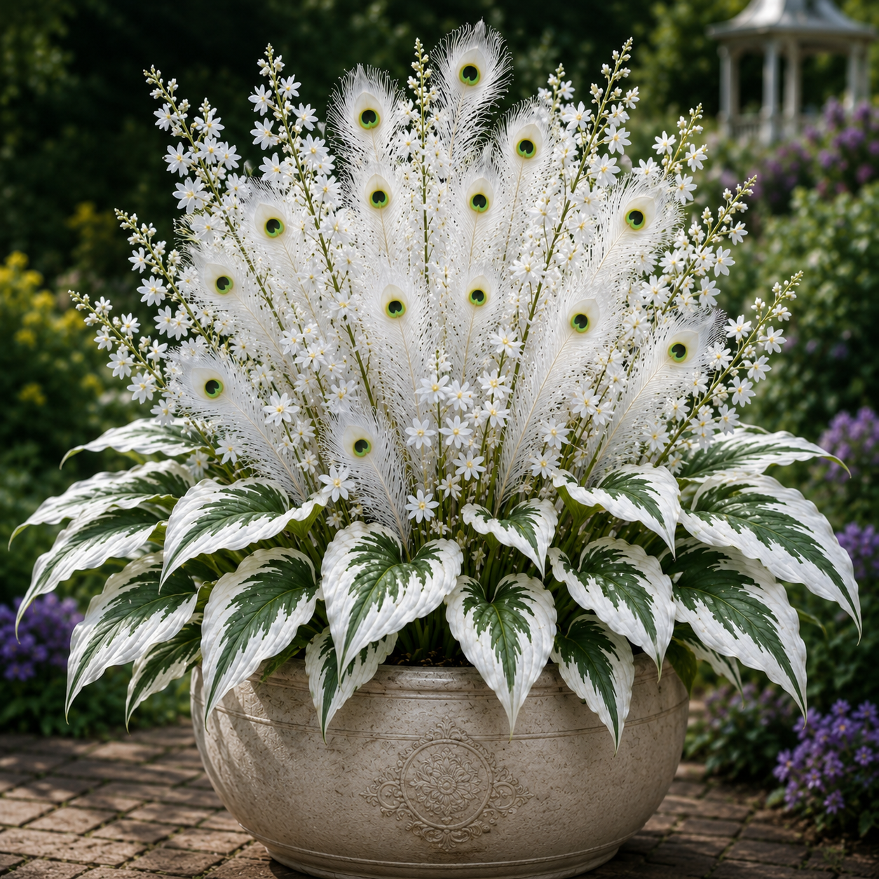 🏠🤗Variegated Hosta Plant – Effortless Beauty For Shady Spaces💥