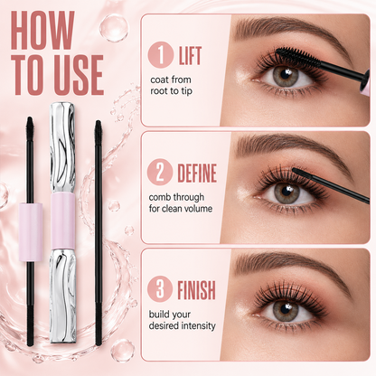 2-in -1 Long-Lasting Volumizing and Curling Mascara