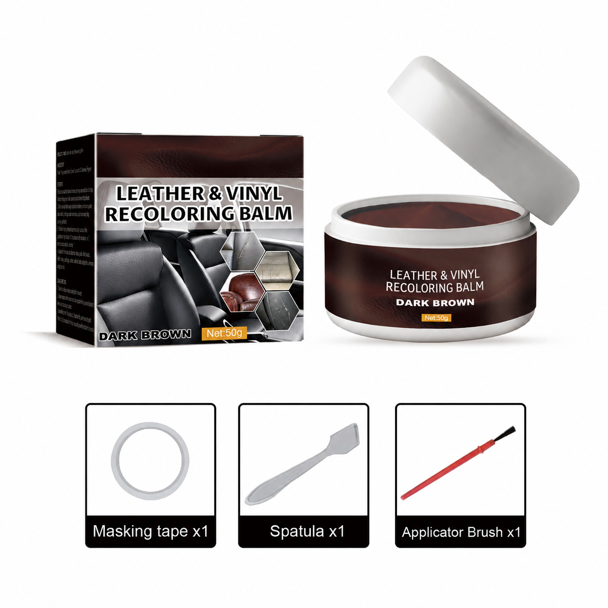 🛋️✨ Leather Repair Paste – Fills scratches & scuffs, restores texture. 💺🛡️