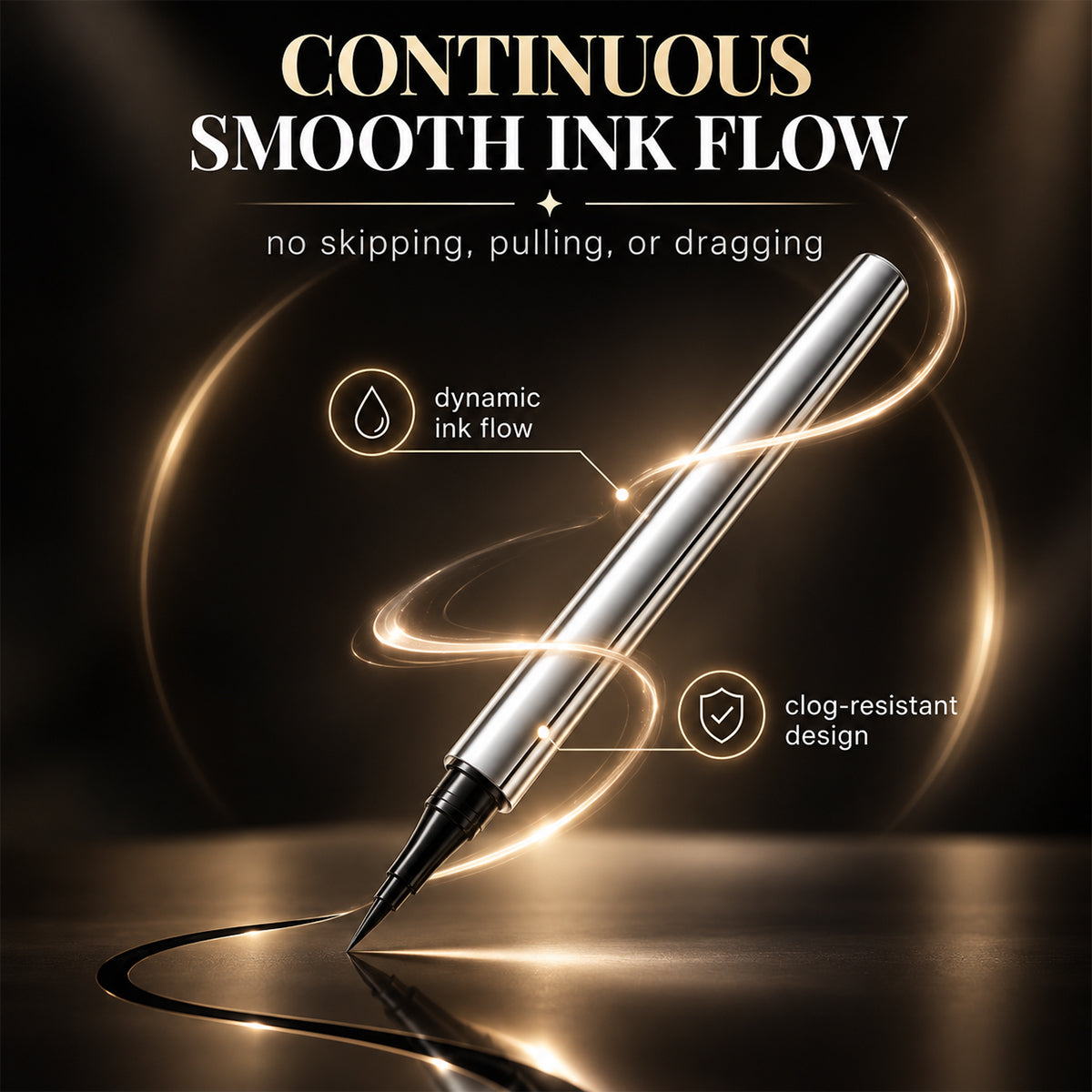 👁️ 24-Hour Smudge-Proof Precision Liquid Eyeliner Pen – Perfectly Defined Eyes All Day ✨