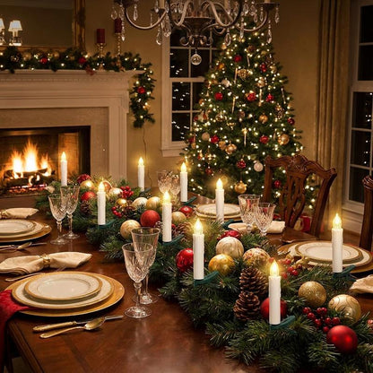 💡LED Flameless Candle Clip Lights with Remote, 10 Pack Battery-Operated Dimmable Lights with Timer🔥