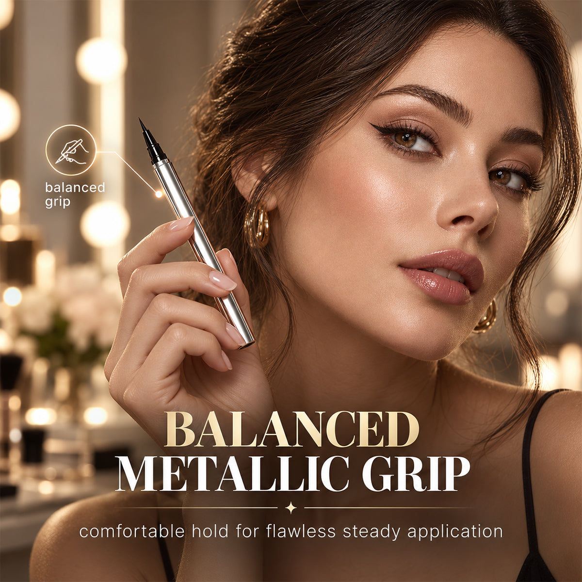 👁️ 24-Hour Smudge-Proof Precision Liquid Eyeliner Pen – Perfectly Defined Eyes All Day ✨