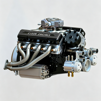 🔥 Gasoline OHV V8 small displacement engine model ornament