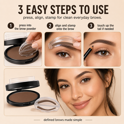 Eyebrow Stamp Powder with Brush