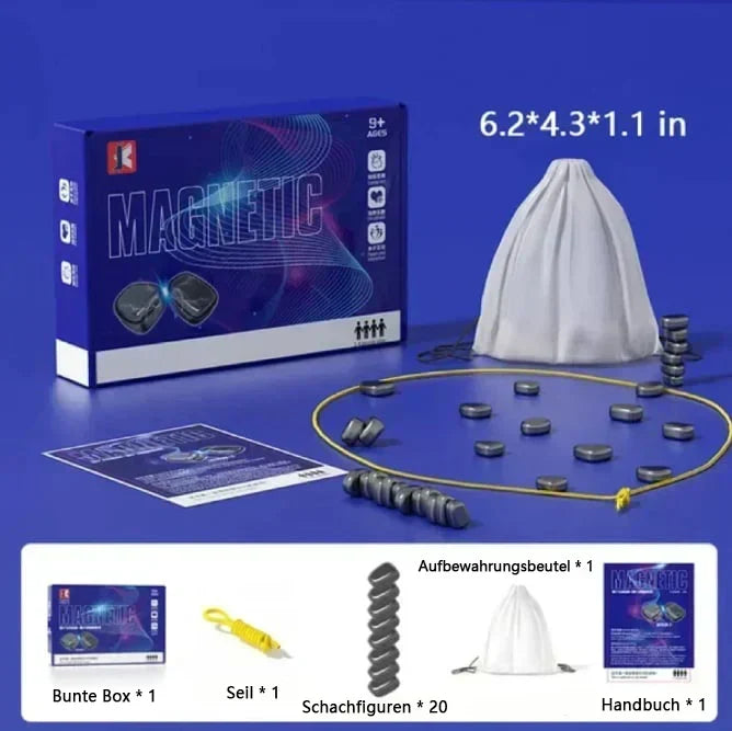 ♟️ Portable Chess Set with 20 Pieces & Rope – Compact Travel Chess Game