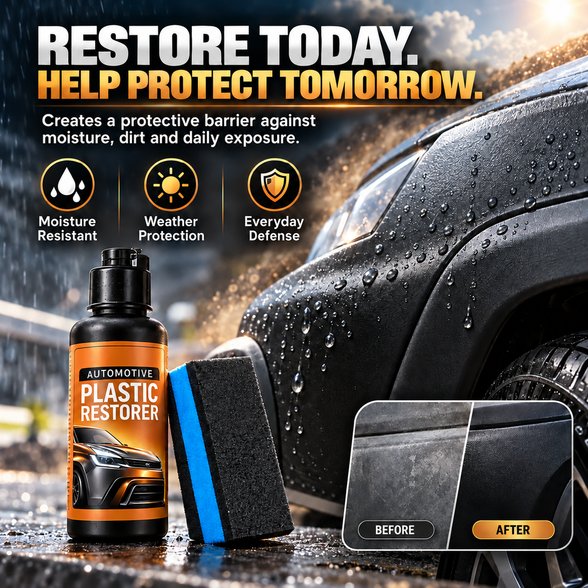 Auto Plastic Restorer Kit
